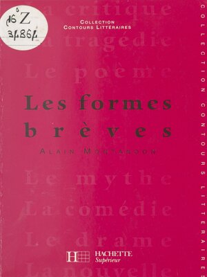 cover image of Les formes brèves